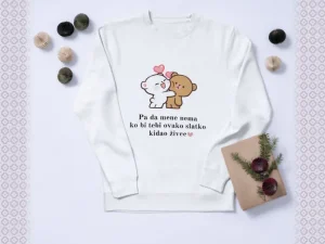 Majica sa natpisom: Pa da mene nema